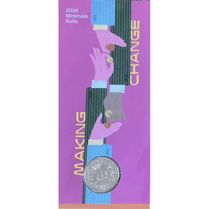 2026 60TH ANNIVERSARY OF DECIMAL CURRENCY - $1.00 ‘C’ MINTMARK - UNC CARDED COIN