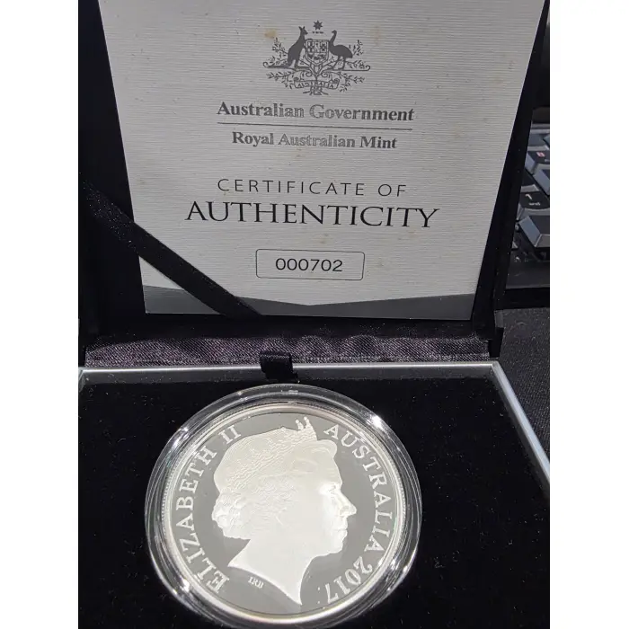 2017 1 oz $5 silver proof Queens Baton Relay