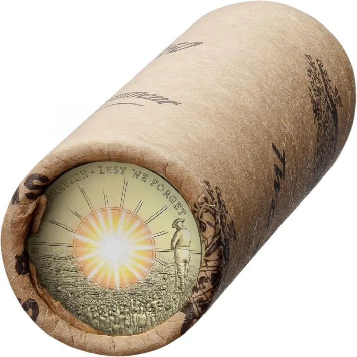 2026 Dawn Service $2 — Royal Australian Mint Roll (25 coins)
