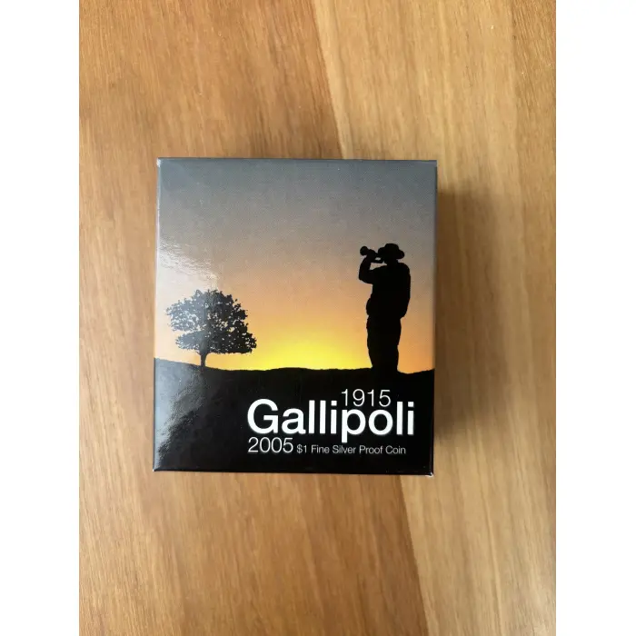 2005 Gallipoli $1 Silver Proof Coin 