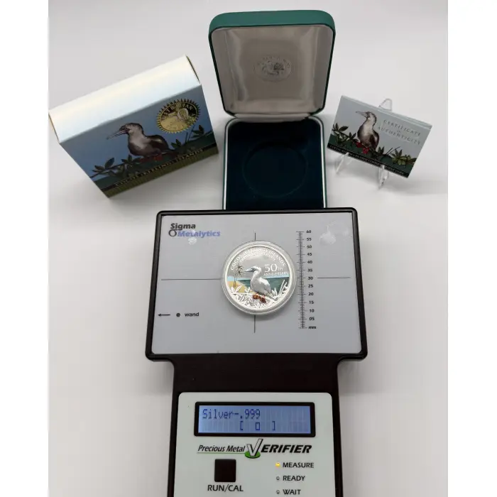 2005 Perth Mint 50th Anniversary of the Cocos (Keeling) Island 1oz silver coin