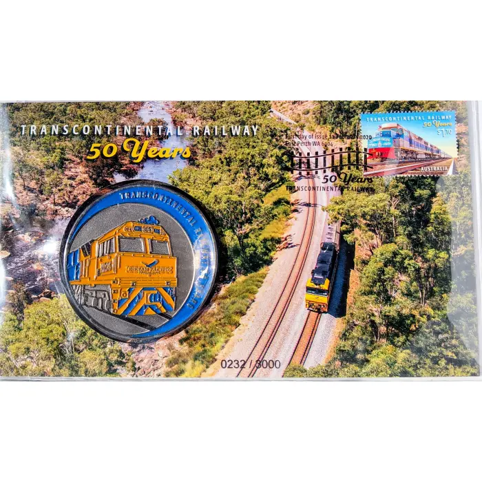 2020 "Transcontinental Railway 50 Years" Ltd FDC PMC
