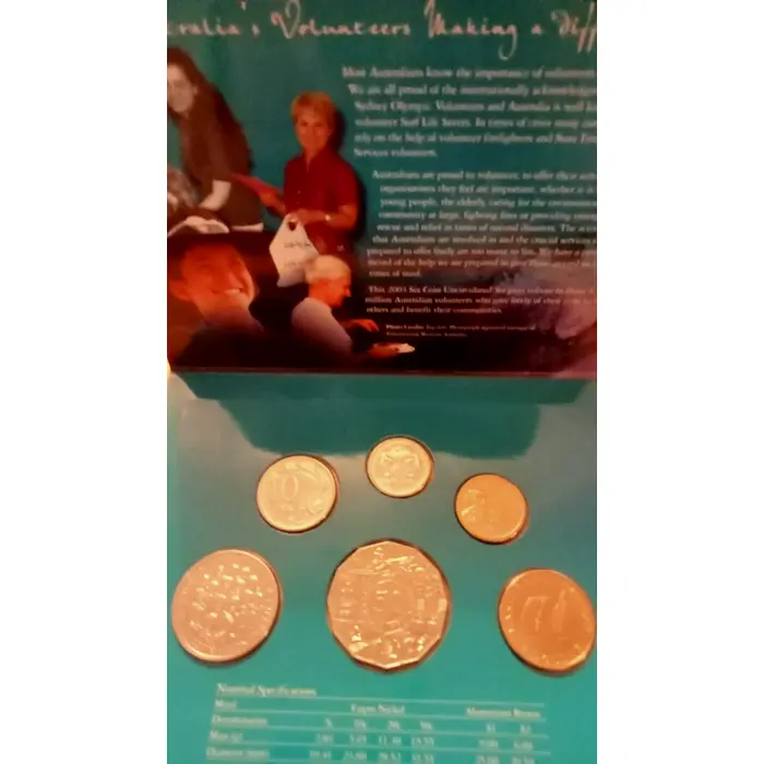   2003 6 coin UNC set Making a Difference 