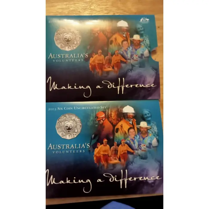   2003 6 coin UNC set Making a Difference 
