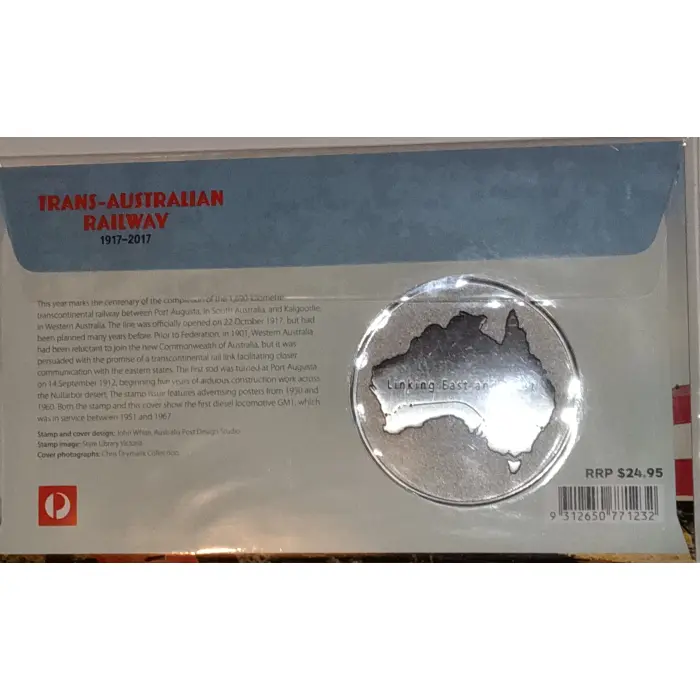 2017  "Centenary of the Trans-Australian Railway" Ltd PMC