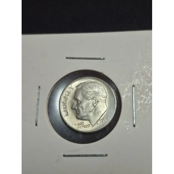 1964 Roosevelt Dime – Philadelphia Mint – 90% Silver – Uncirculated 