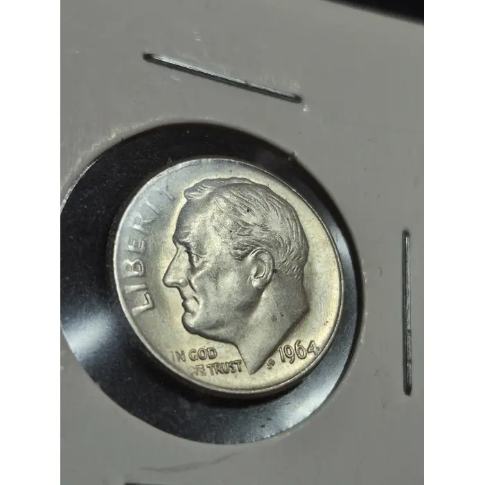1964 Roosevelt Dime – Philadelphia Mint – 90% Silver – Uncirculated 