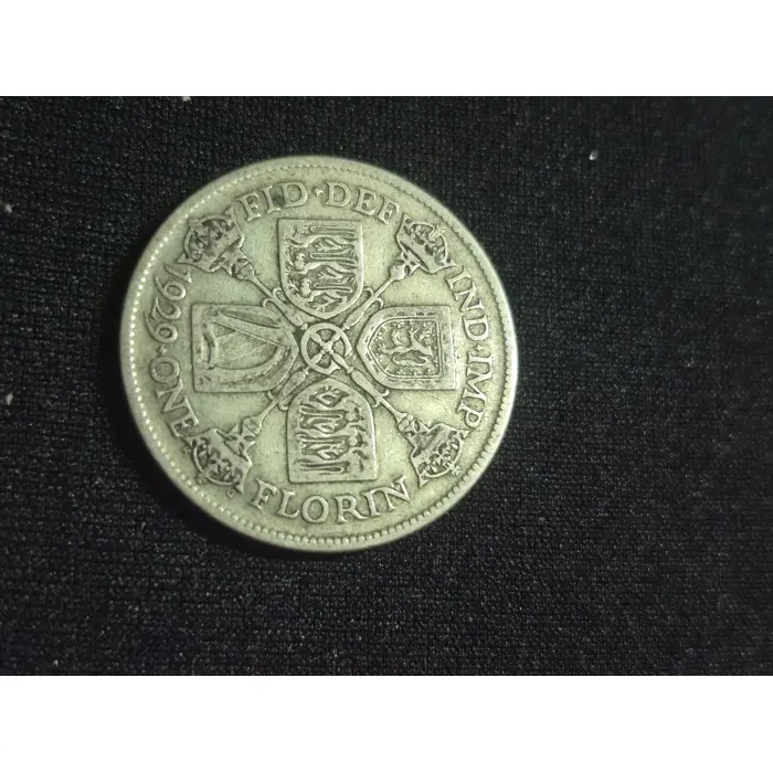 1929 King George V Silver One Florin (Two Shillings)