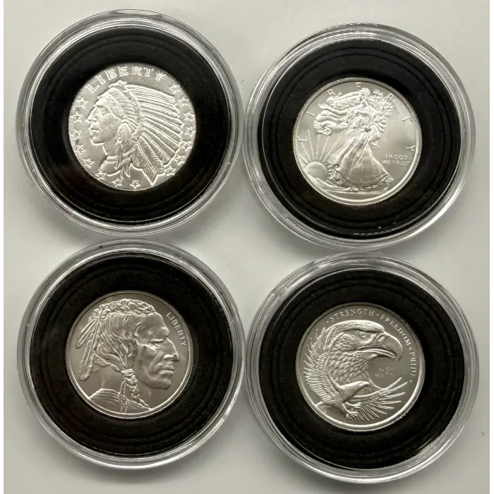 Golden State Mint 4X 1/10th oz silver coins