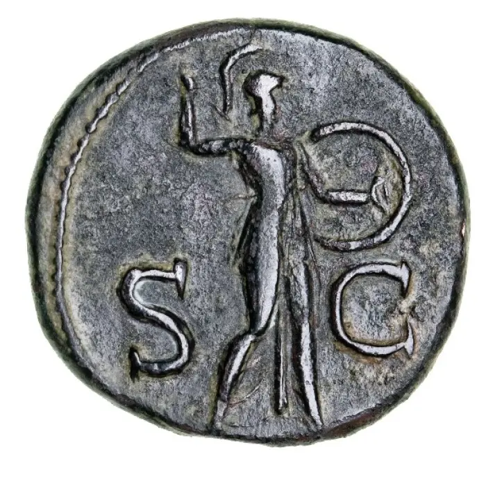 ROMAN Claudius copper as 41-42 AD (S1862) gVF