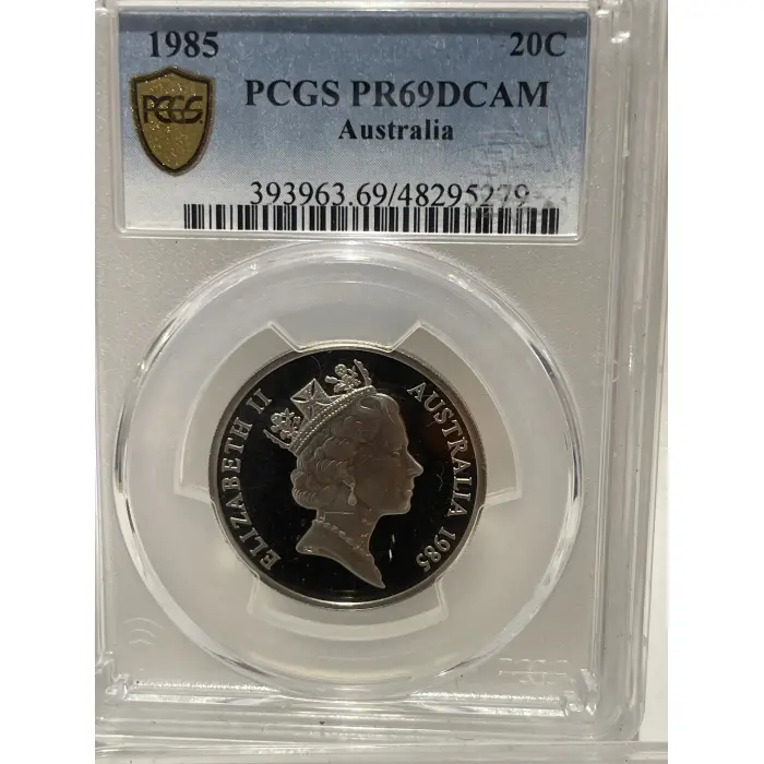 1985.  Twenty cent coin 
