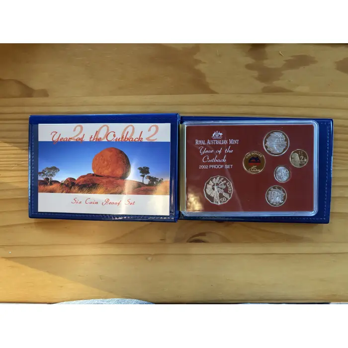 2002 6 Coin  Proof Set - Year of the Outback Themed 