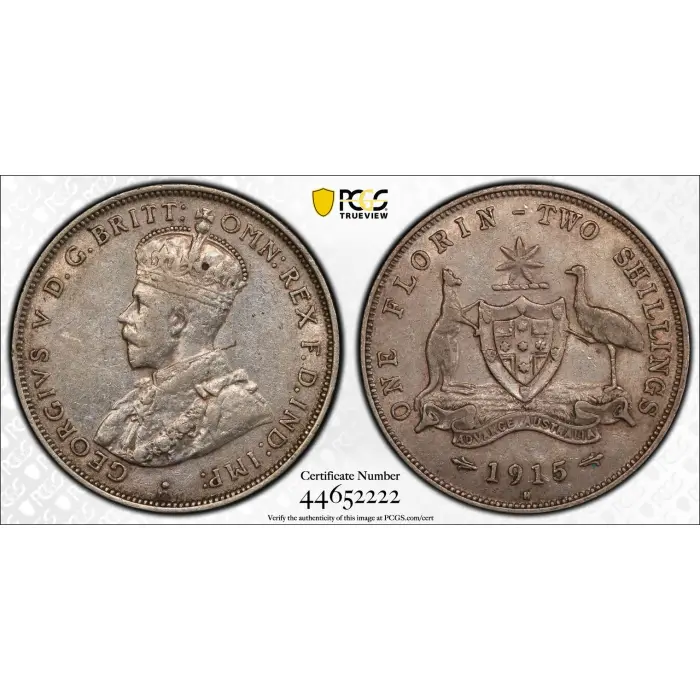 Key Date 1915-H Florin - PCGS XF40