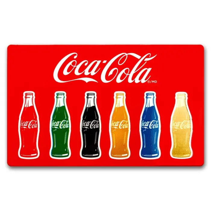 Coca-Cola 1/1000oz Gold Shaped Bottle Collectible in Display Card