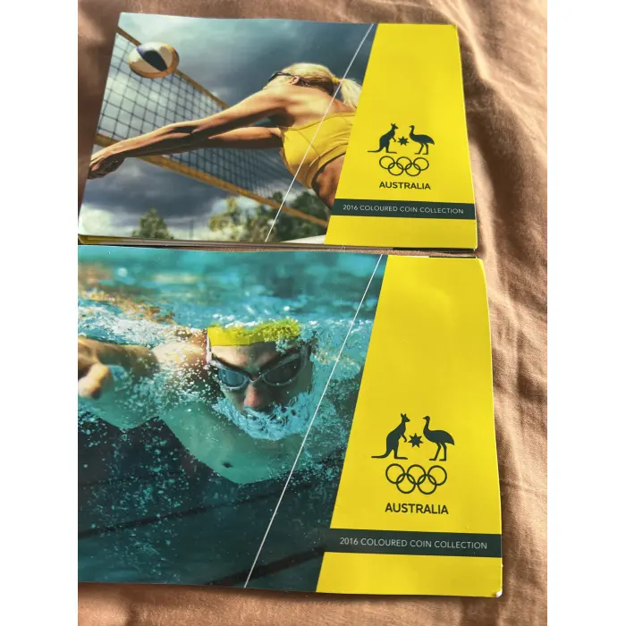 Five $2 coin uncirculated set 2016 Rio Olympic Games. Brand new unc set $2 coins