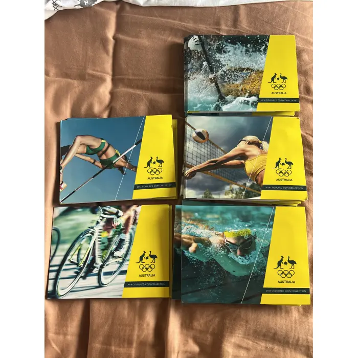 Five $2 coin uncirculated set 2016 Rio Olympic Games. Brand new unc set $2 coins