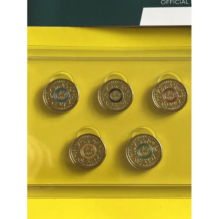 Five $2 coin uncirculated set 2016 Rio Olympic Games. Brand new unc set $2 coins