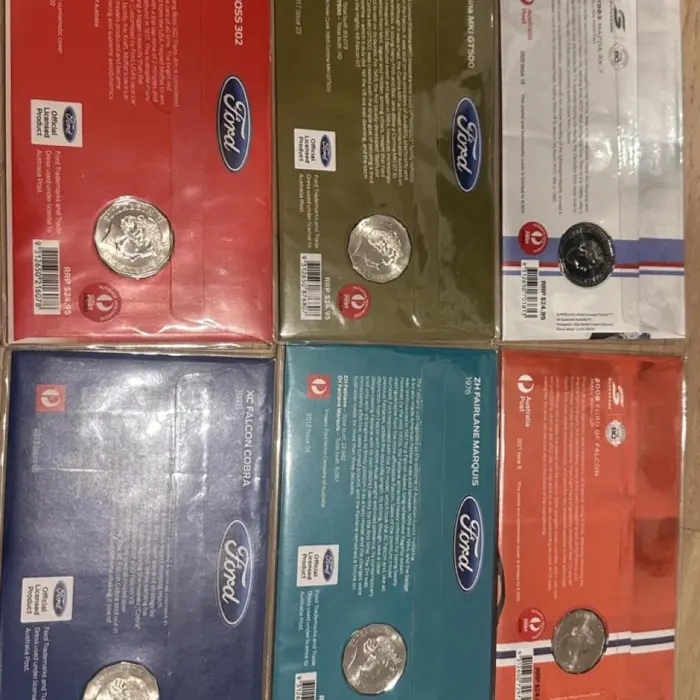 Bundle Car Coin Set PNC Collection Ford & Super Cars