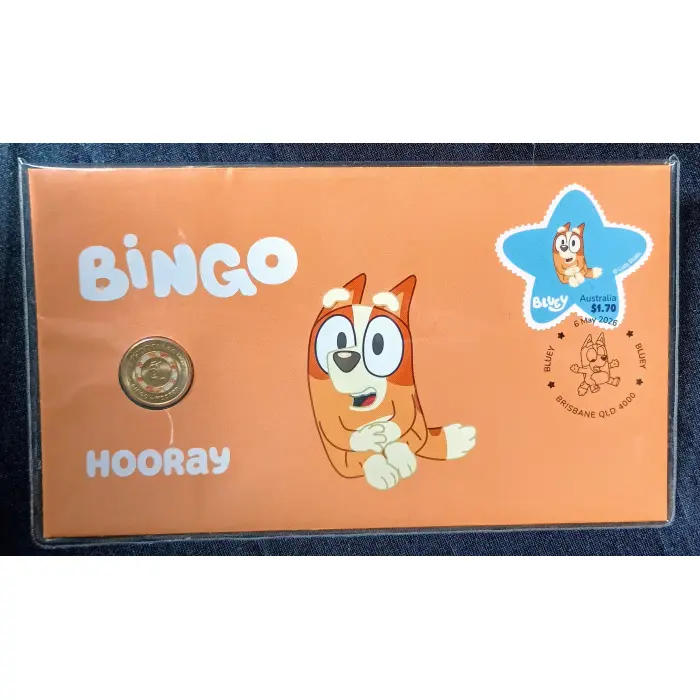 BLUEY - 2026 Bluey & Bingo Coloured $2 PNC Pair