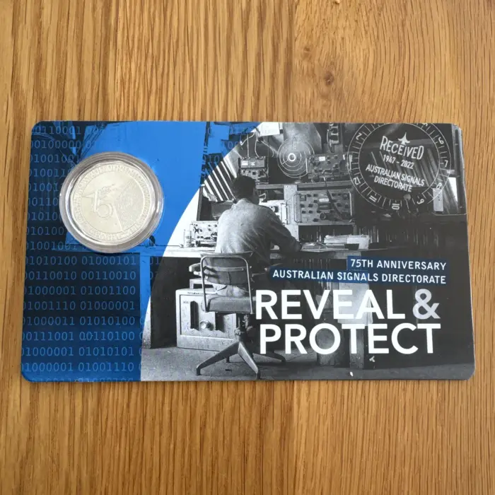 AUSTRALIAN: 2022 50 CENT SIGNALS DIRECTORATE REVEAL & PROTECT UNC COIN