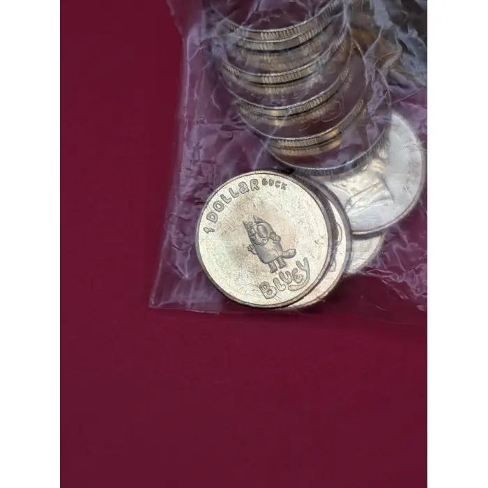 Bluey 2024 $1 New DOLLARBUCK Bag Of 20 Coins Sealed - BINGO WITHOUT BALLOON