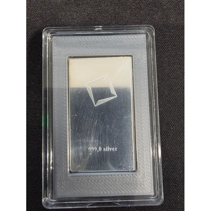 10 gram valcambi 999 silver breakaway bar in case