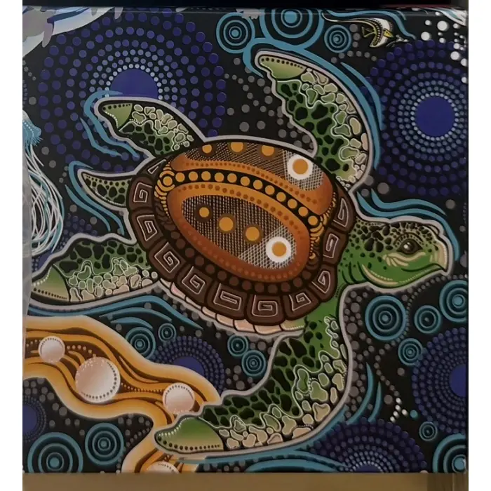 Turtle Yaunati 2026 2oz Silver Antiqued Coloured Coin
