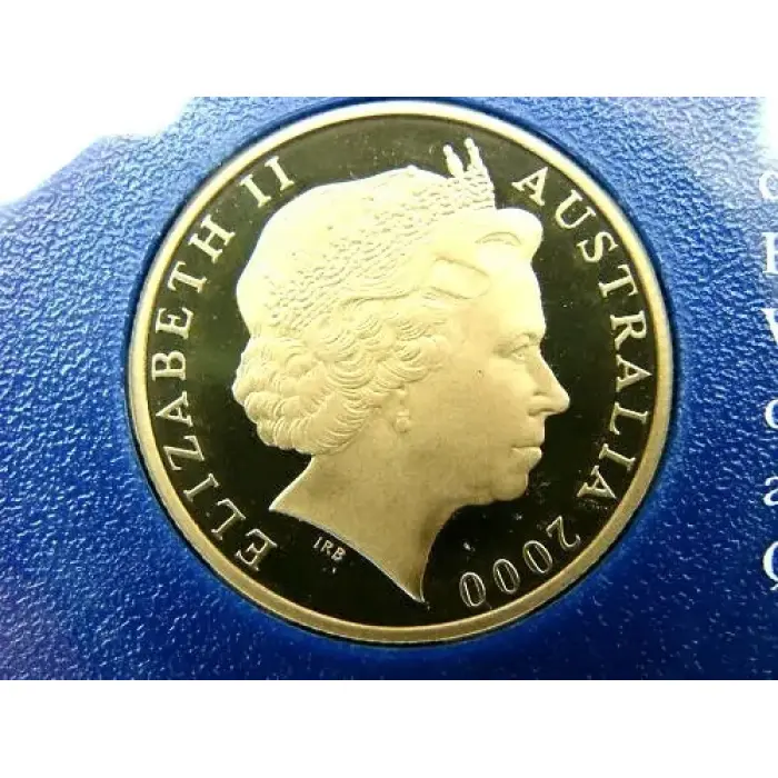 2000 one dollar $1 proof coin in 2x2 holder from a proof set. Only 80,561 minted