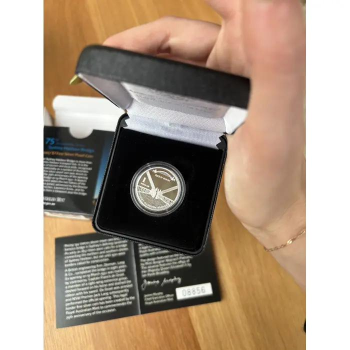 2007 75 Years of Sydney Harbour $1 Silver Proof Coin 