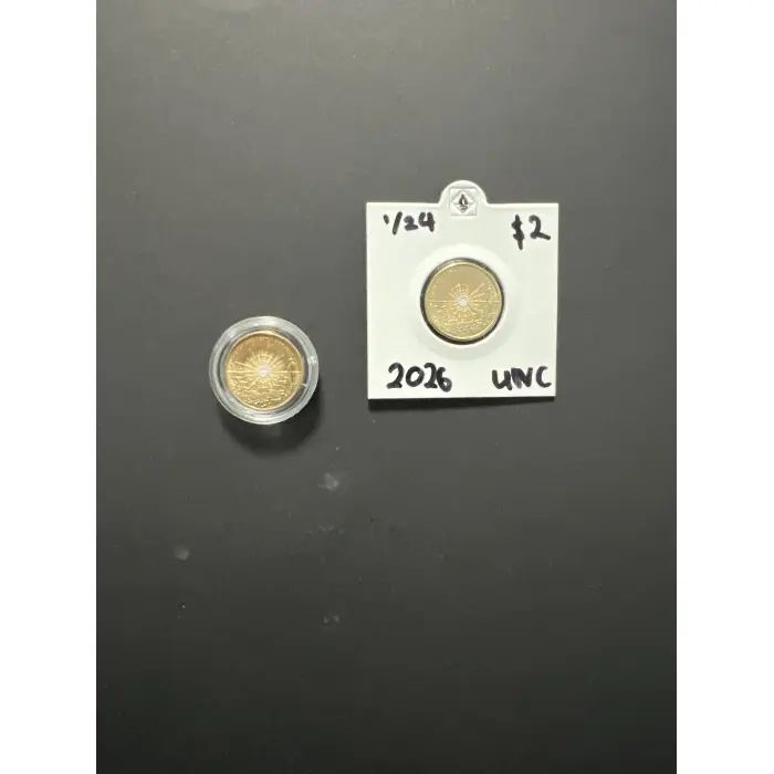 2026 Dawn Service $2 UNCIRCULATED (WITH CAPSULES)