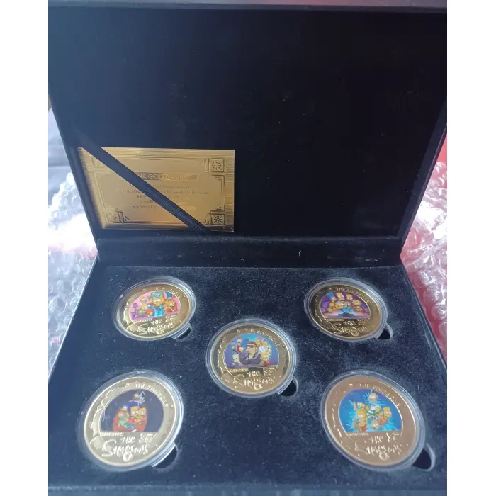 5PCS The Simpsons Commemorative 