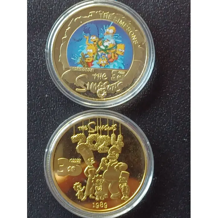 5PCS The Simpsons Commemorative 