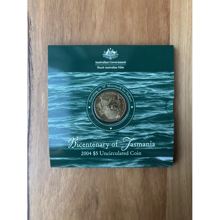 2004 Bicentenary of Tasmania $5 coin 