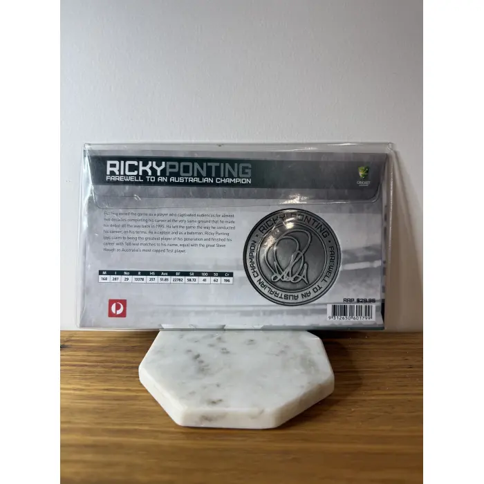 2012 Ricky Ponting Farewell Stamp and Medallion Cover