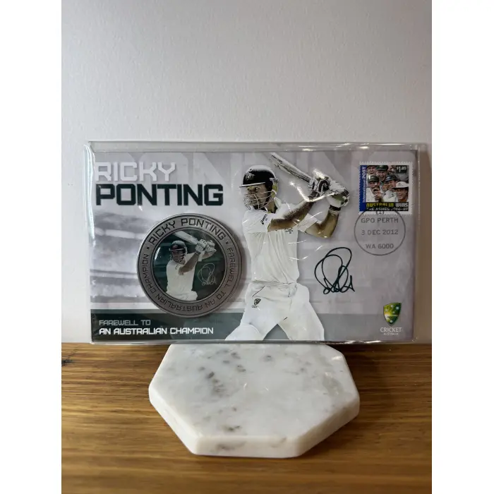 2012 Ricky Ponting Farewell Stamp and Medallion Cover
