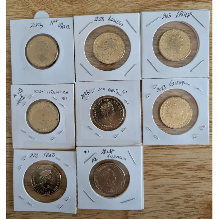 16 X AFL Coins Both UNC & Circ