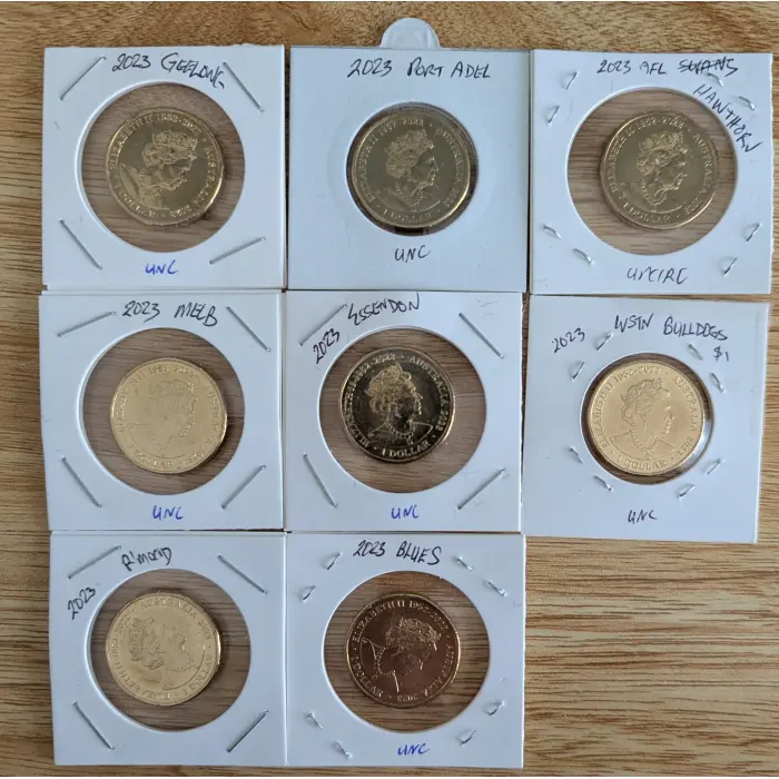 16 X AFL Coins Both UNC & Circ