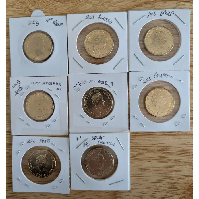 16 X AFL Coins Both UNC & Circ