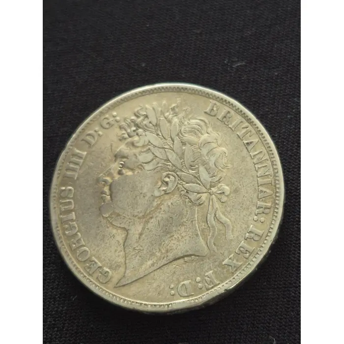 1821 Silver Crown – Mintage: 437,976 – King George IV / St. George & The Dragon