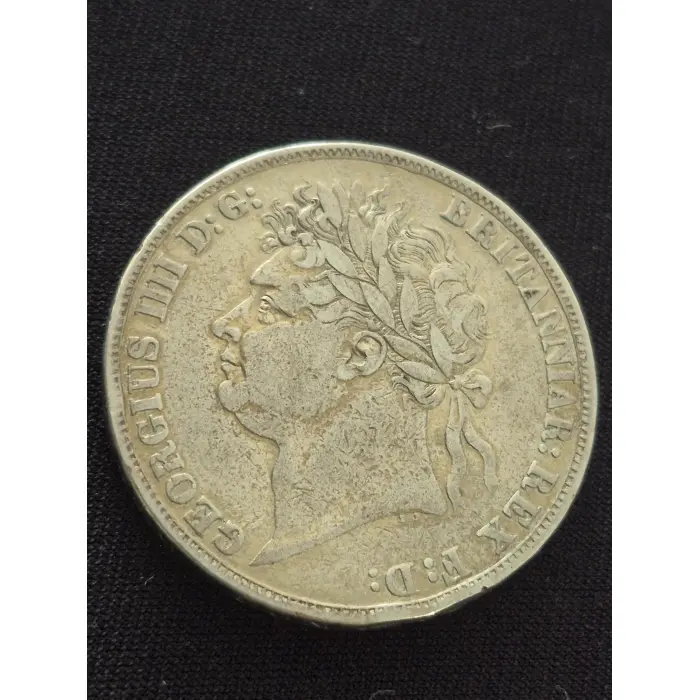 1821 Silver Crown – Mintage: 437,976 – King George IV / St. George & The Dragon