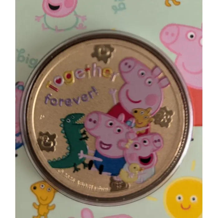 2026 Peppa Pig X 2 Colour UNC coins