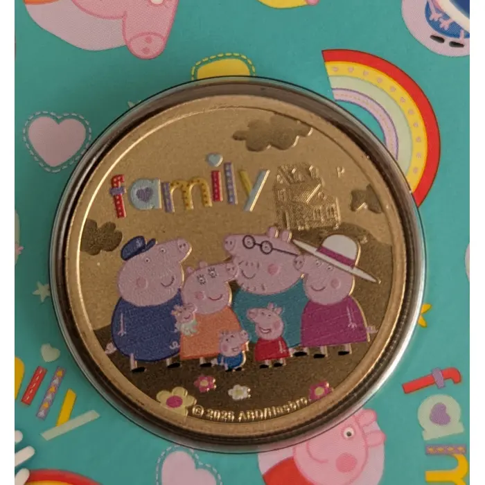 2026 Peppa Pig X 2 Colour UNC coins