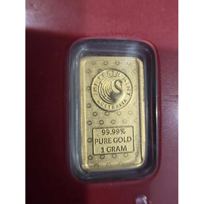 1 gram gold bar 99.99%  Perth Mint Lakshmi