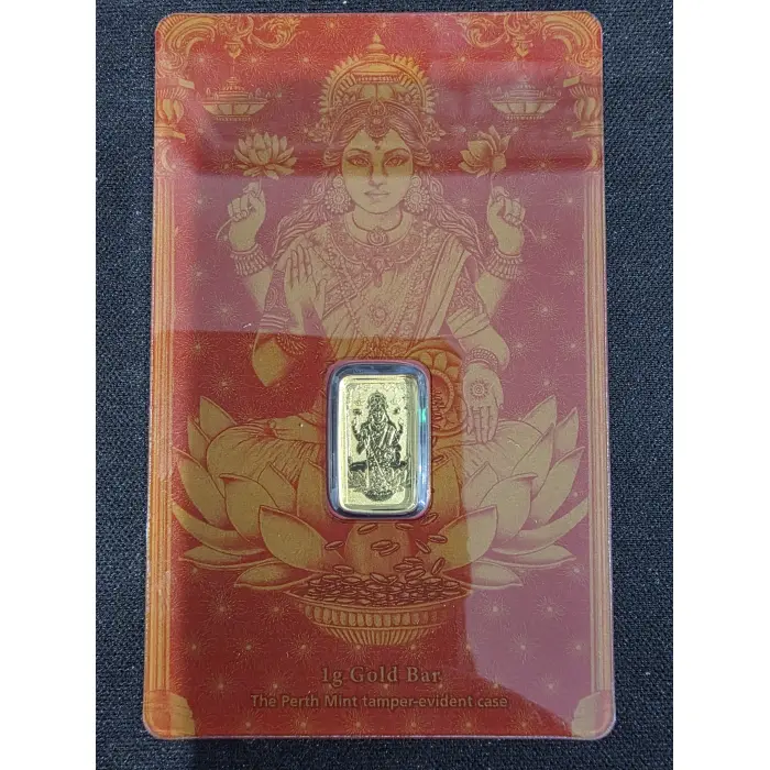 1 gram gold bar 99.99%  Perth Mint Lakshmi