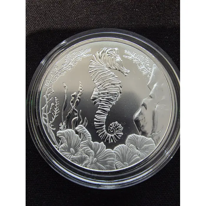 2025 Samoa 2 Tala Seahorse 1oz 999 fine silver coin 10k minted Scottsdale mint