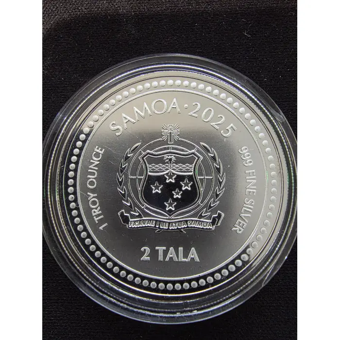 2025 Samoa 2 Tala Seahorse 1oz 999 fine silver coin 10k minted Scottsdale mint