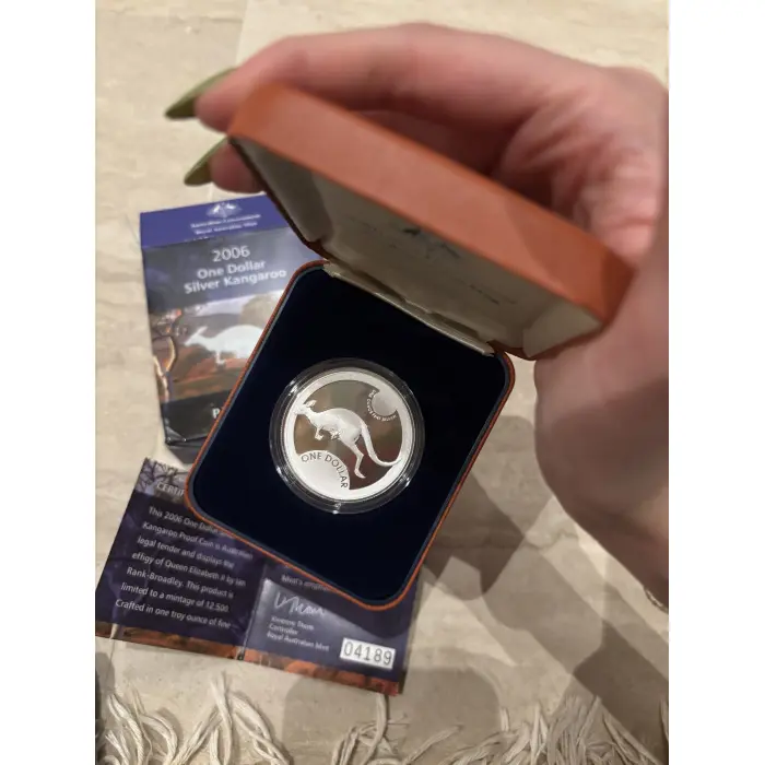 2006 $1 Silver Kangaroo Proof Coin
