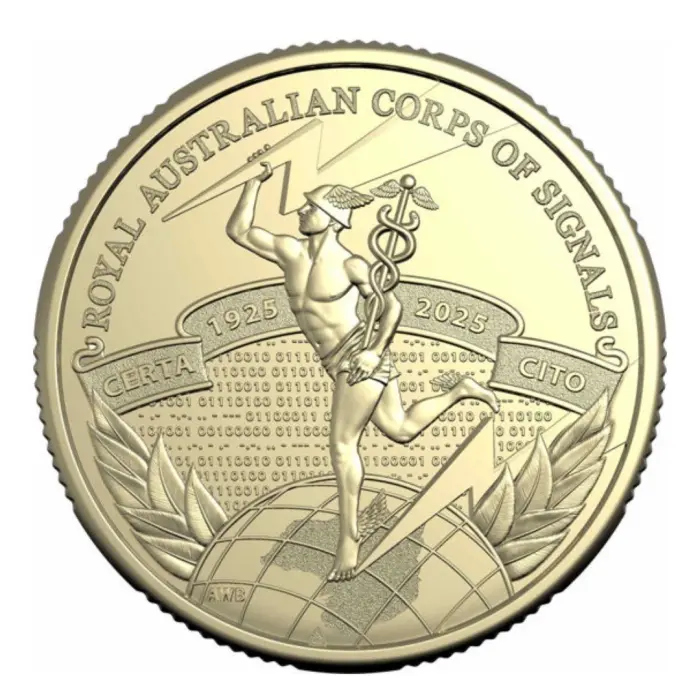 2025 Royal Australian Corps of Signals Centenary $1 Uncirculated Coin