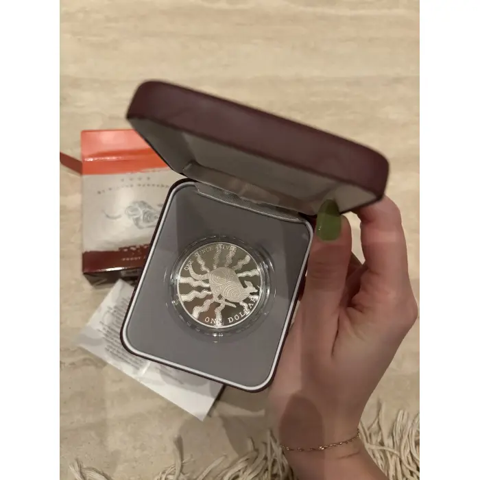2002 $1 Silver Kangaroo Proof Coin