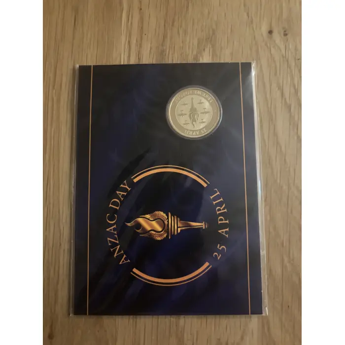 AUSTRALIAN: 2017 & 2021 & 2025 $1 ANZAC DAY LEST WE FORGET APRIL 25 COIN ON CARD